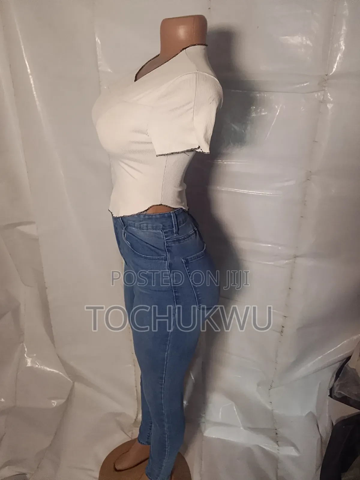 First Grade Thrift Ladies High Waist Skinny Jeans