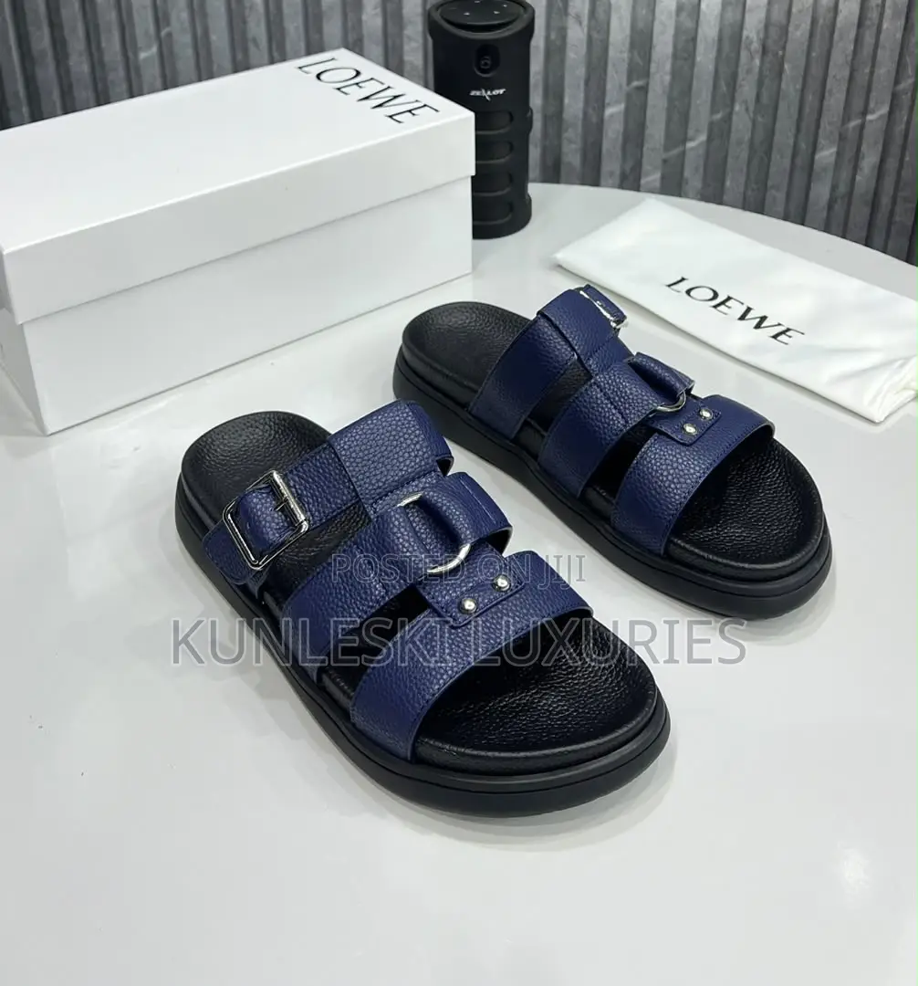 Original Loewe Cover Leather Slippers