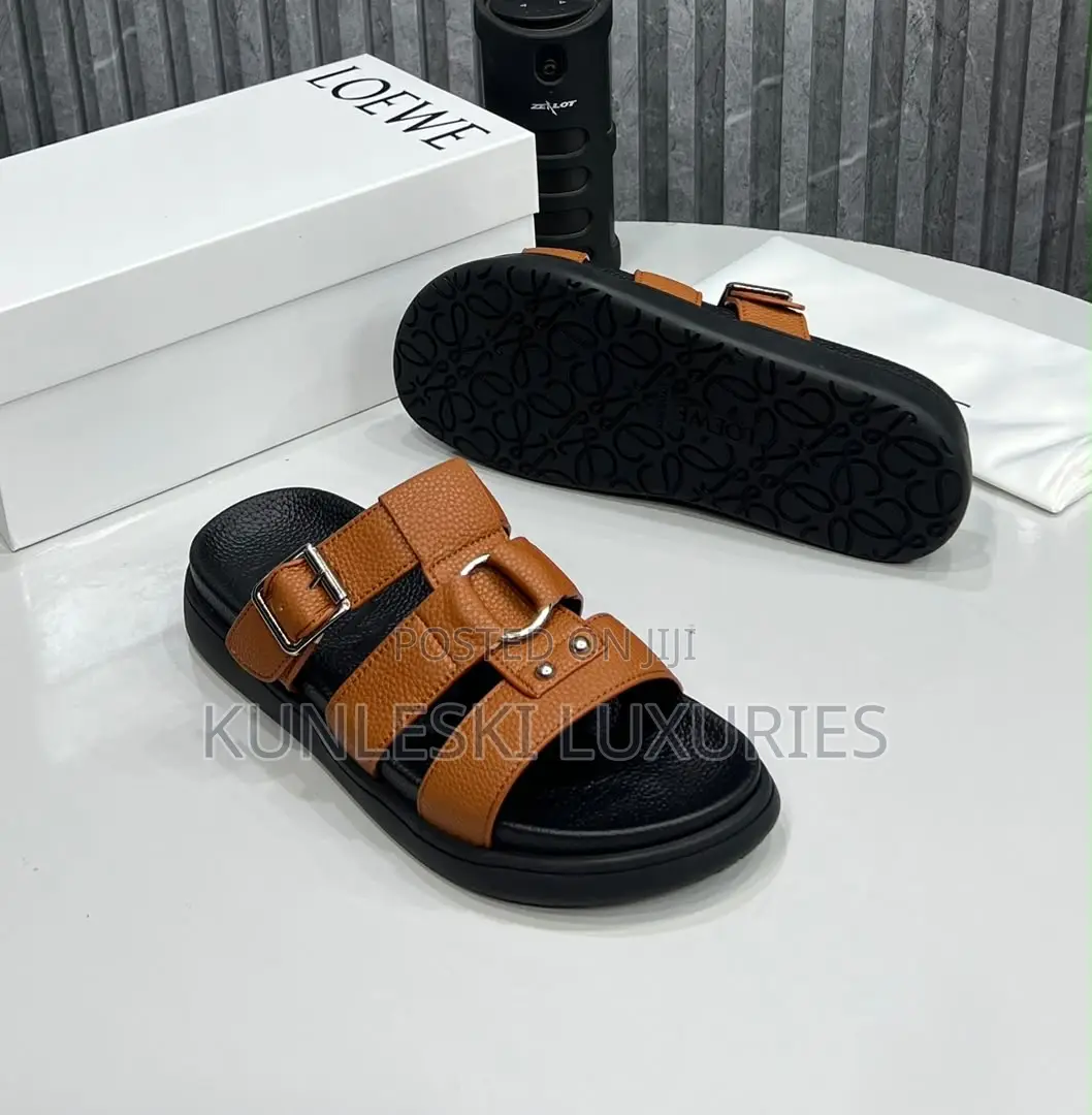 Original Loewe Cover Leather Slippers