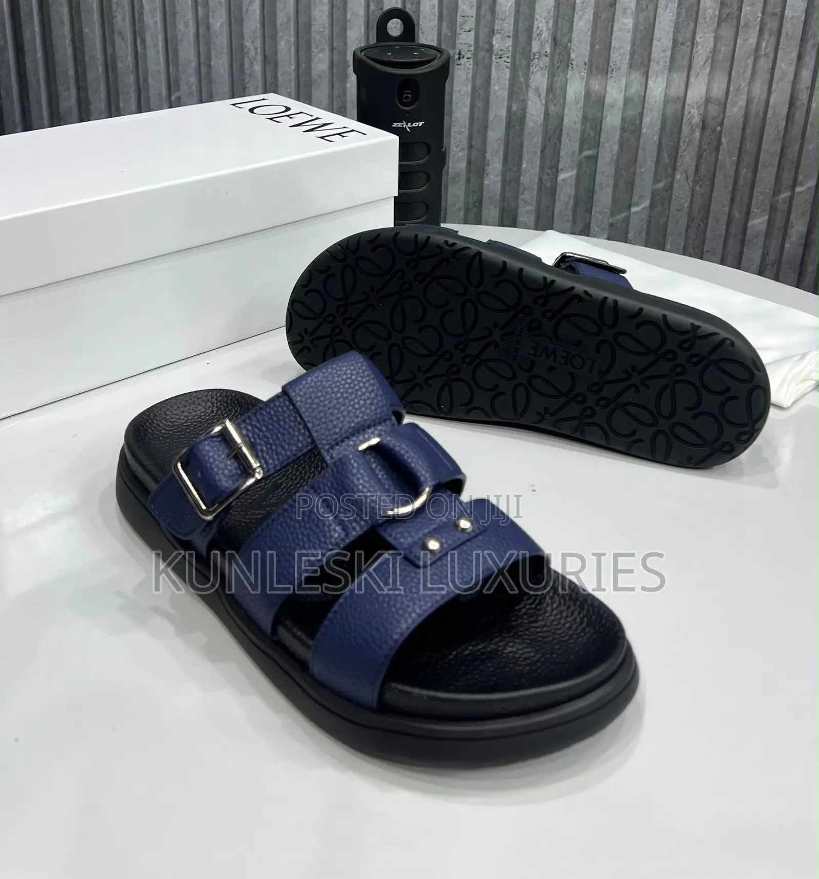 Original Loewe Cover Leather Slippers