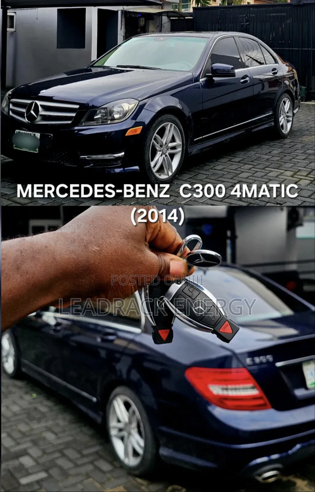 Mercedes-Benz C300 Luxury 4Matic Sedan AWD (3.5L 6cyl 7A) 2014 Blue