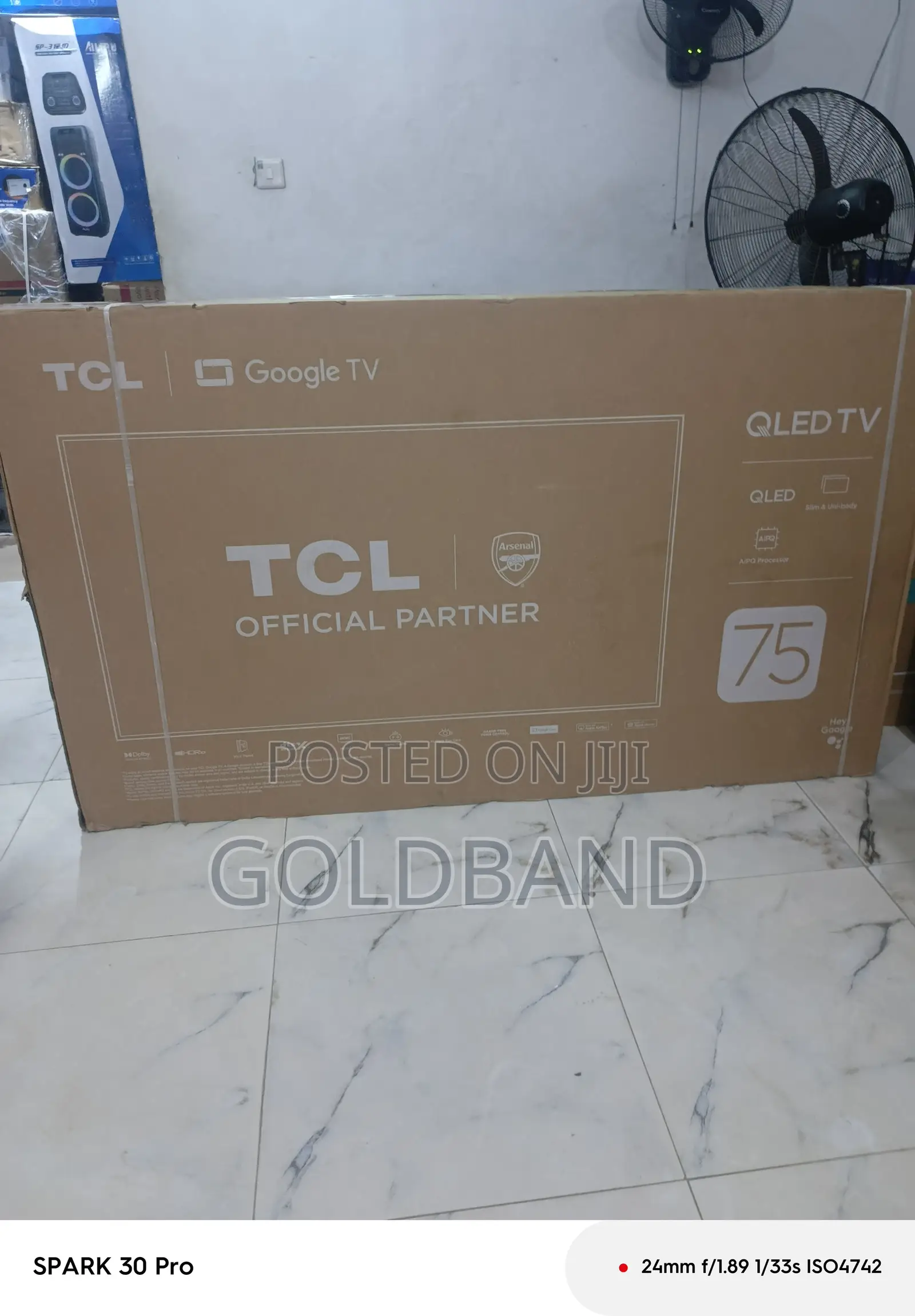 TCL 75" Smart Qled Google Tv 75p7k
