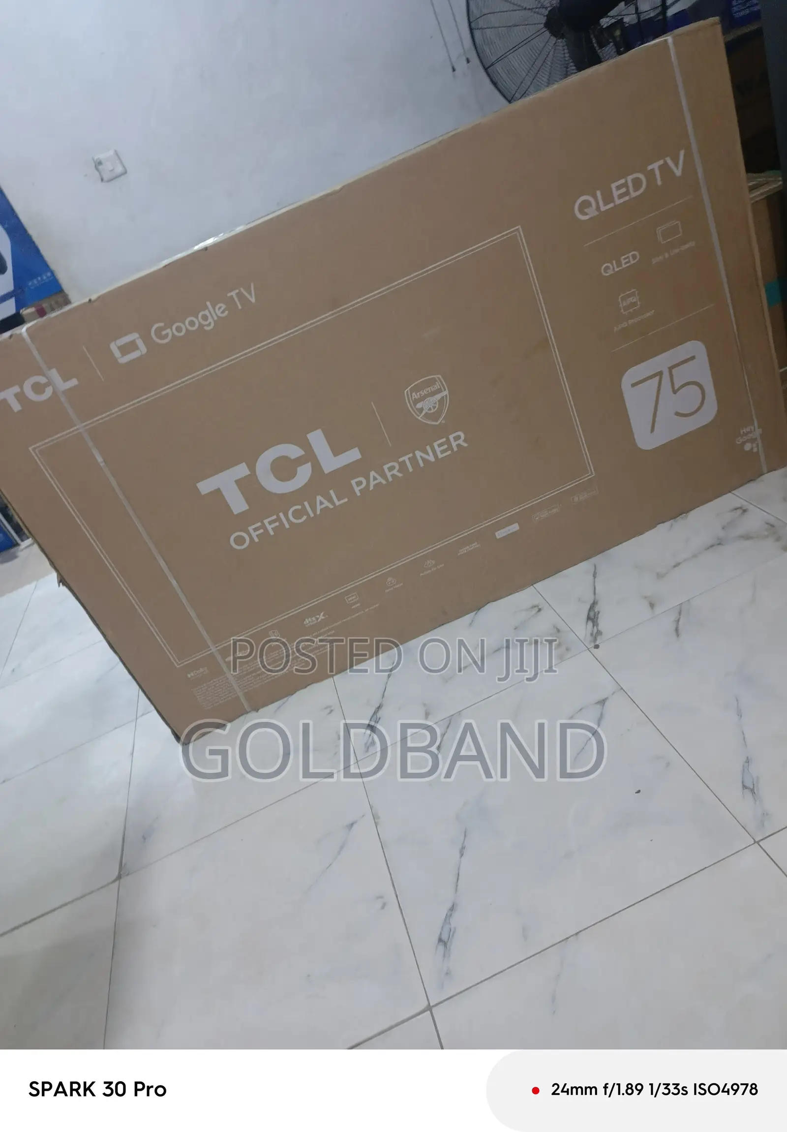 TCL 75" Smart Qled Google Tv 75p7k