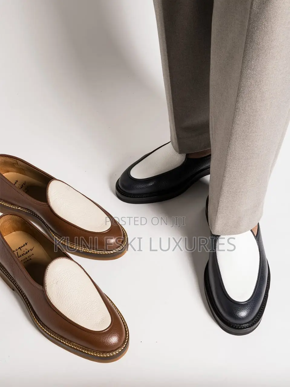 The Jacques Soloviere Paris Grained Loafers Shoe