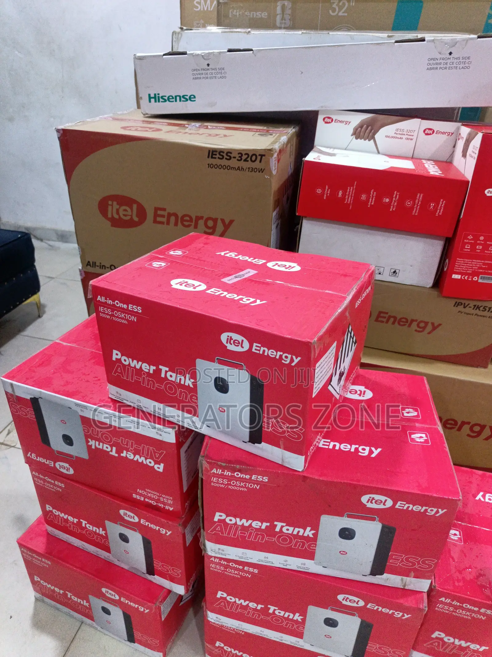 Itel 500w/1000wh Energy Power Tank Portable Power Station