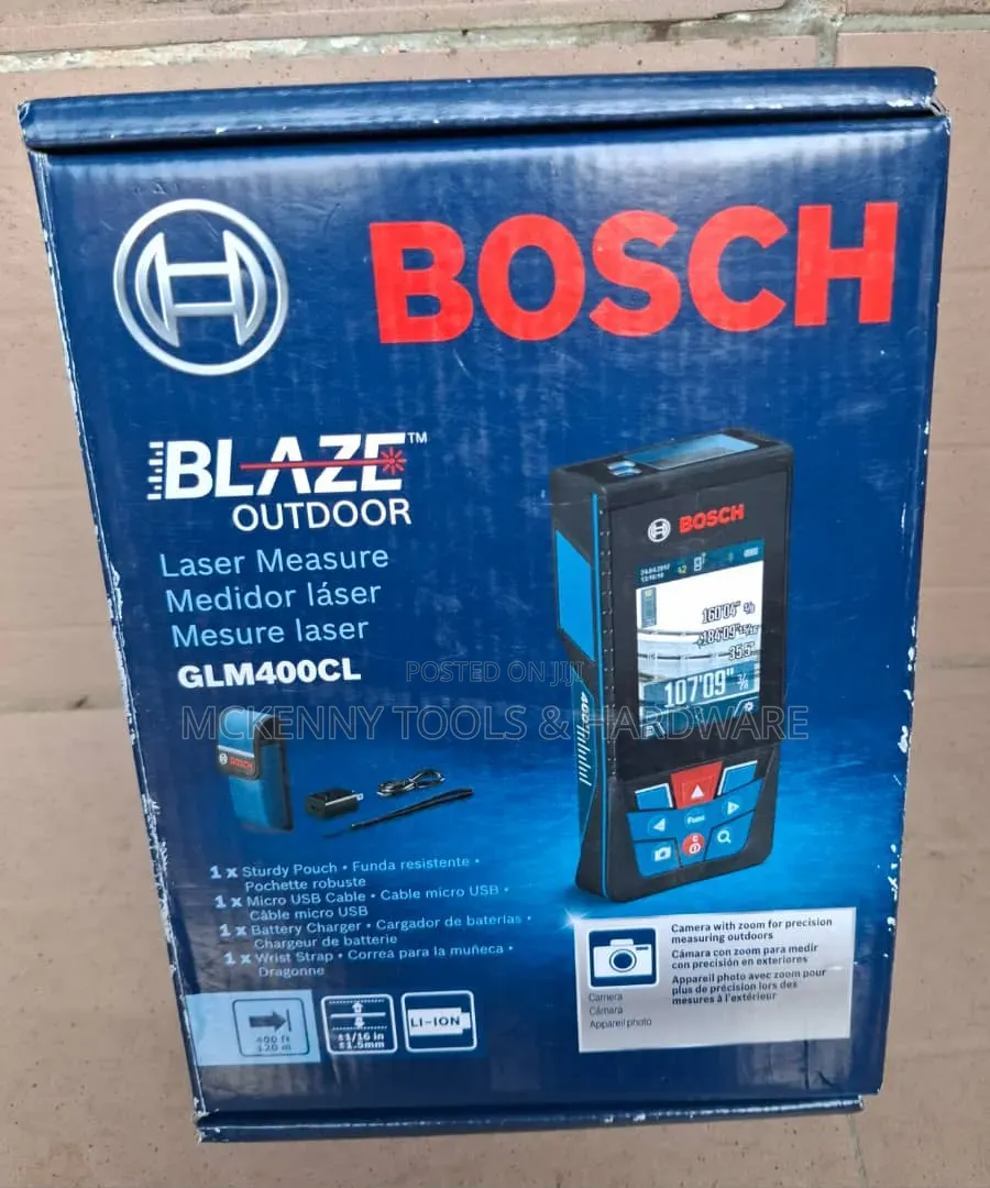 Original Bosch Blaze Outdoor Glm400cl Laser Measure (120m / 400ft)
