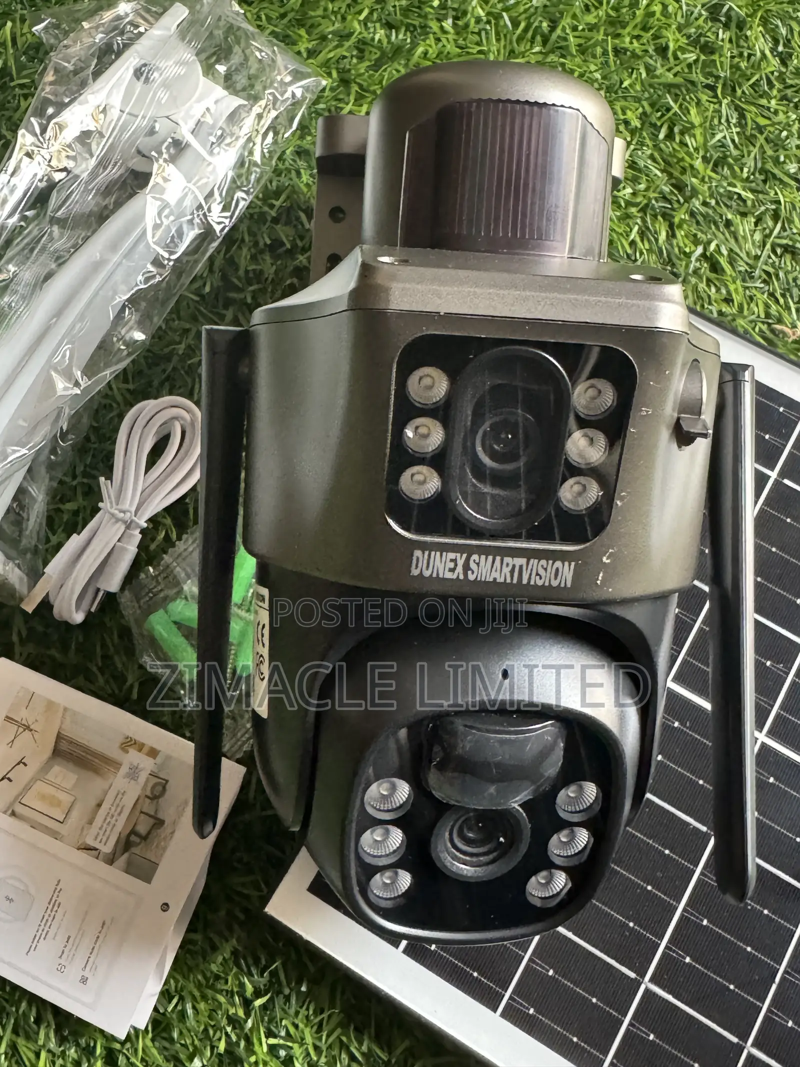 Dual Lens Solar CCTV Camera 2lens