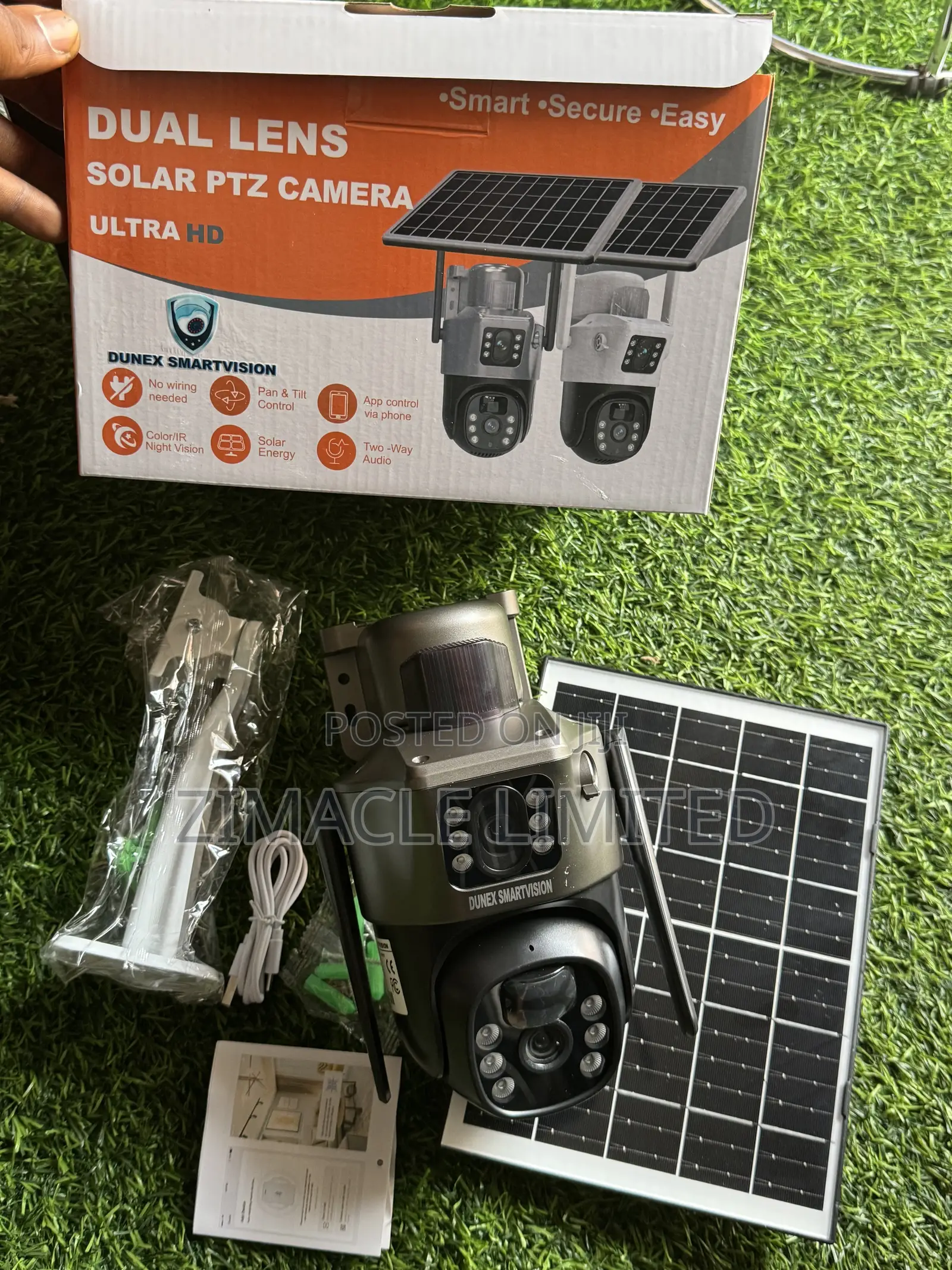 Dual Lens Solar CCTV Camera 2lens