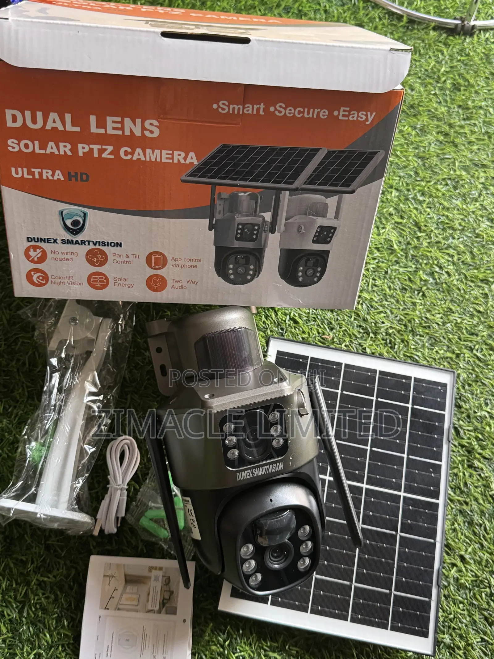 Dual Lens Solar CCTV Camera 2lens