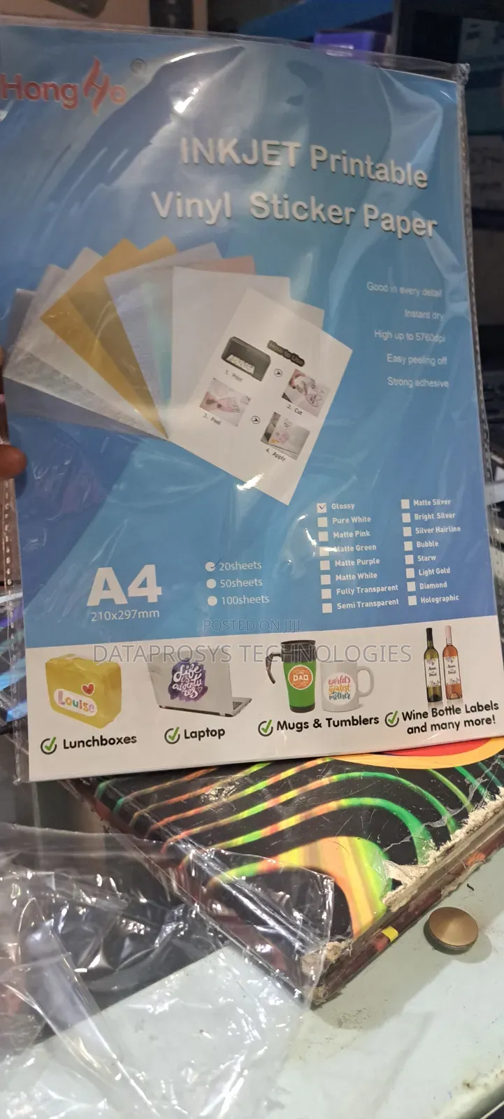 Inkjet Printable Vinyl Sticker Paper