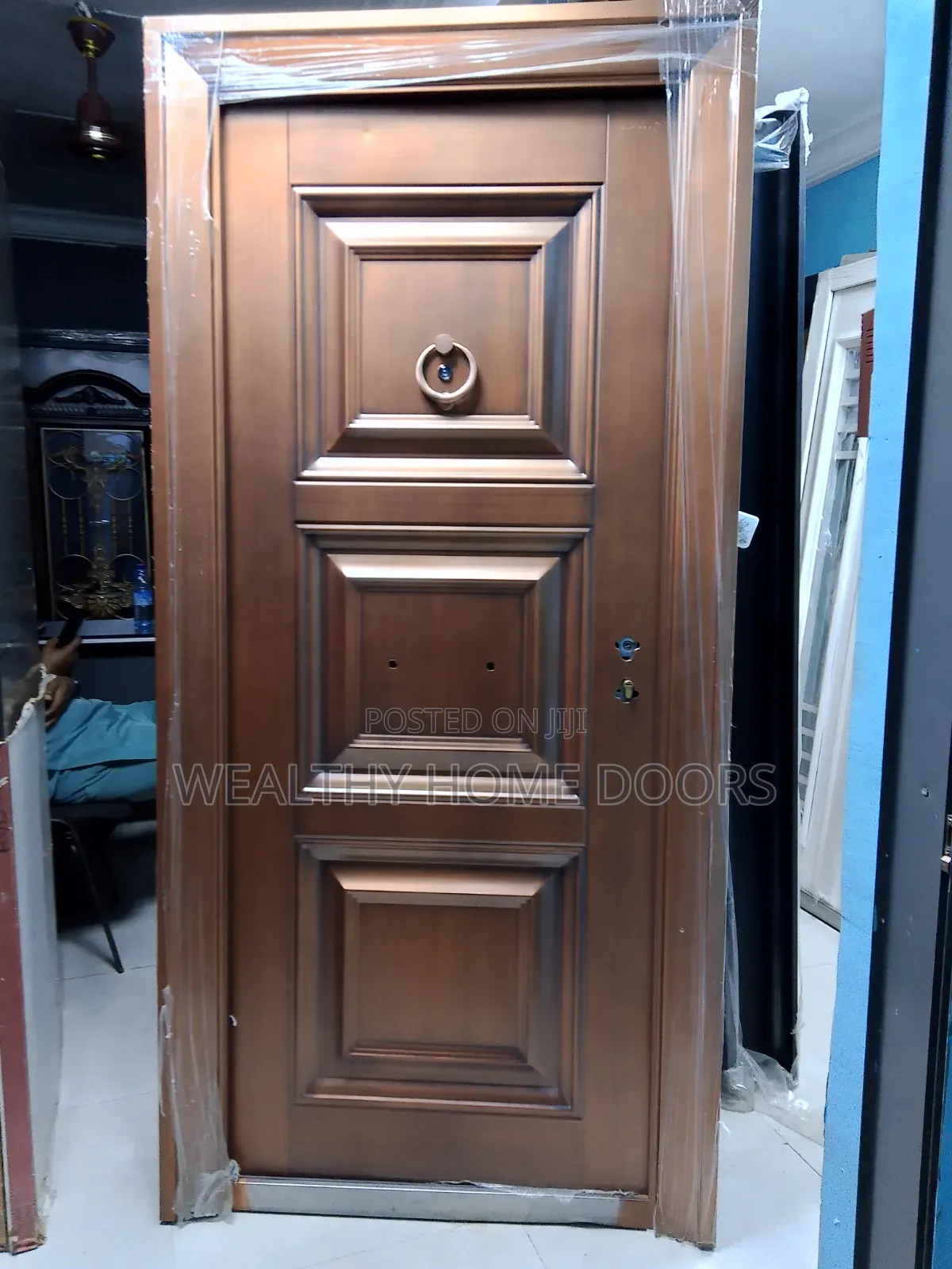 High Luxury Copper Cast Door