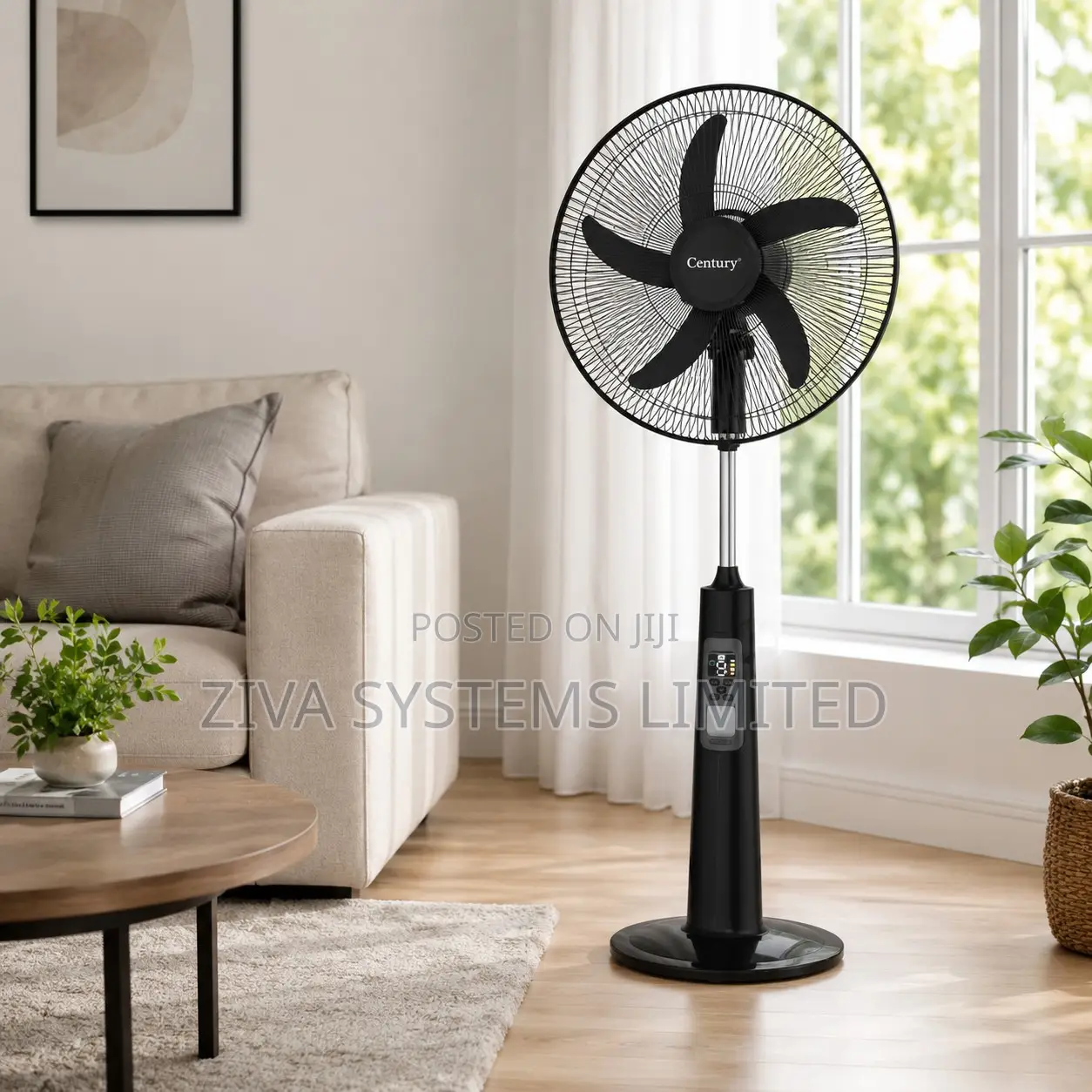 Fan Century 18" Rechargeable Standing Fa Frc-45-n With Led Light