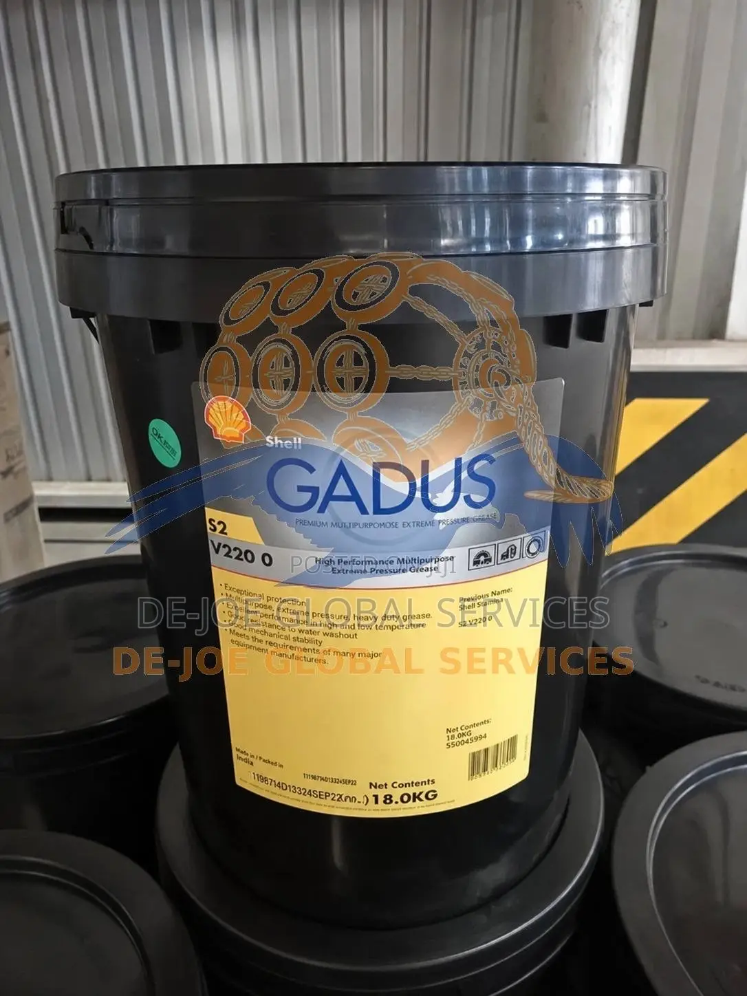 Shell Gadus S2 V220-0 Grease (18kg Pail)
