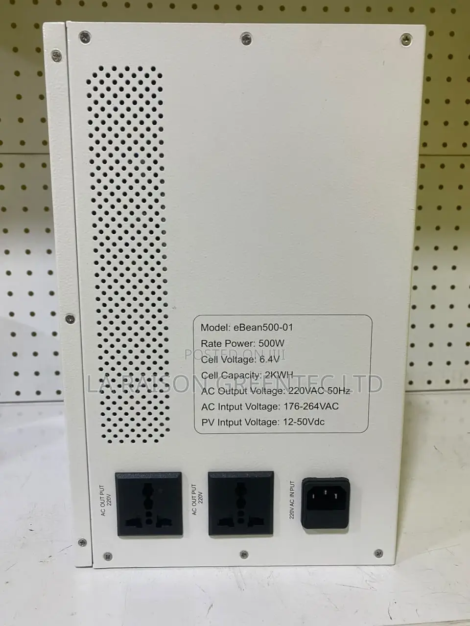 Energy Bean 500w(2kwh) Solar Generator"