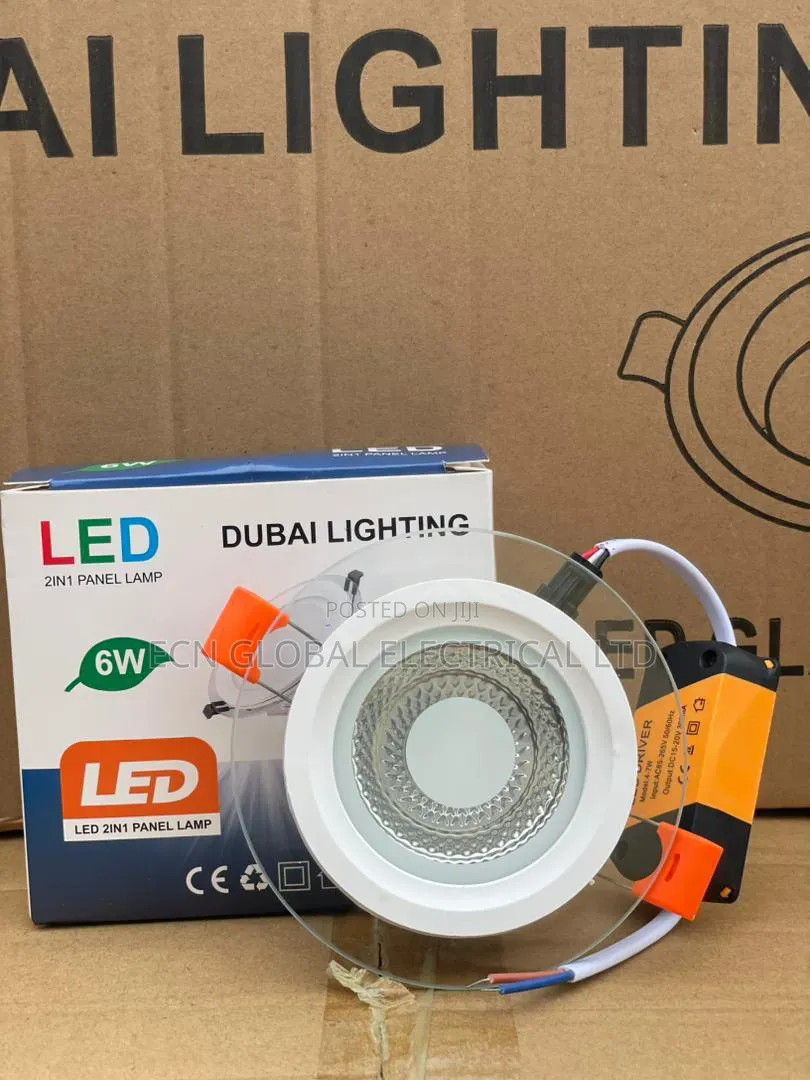 6w Glass Led Panel Light (W+Ww, W+B, B+Ww)