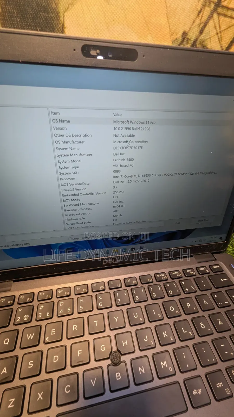 Laptop Dell Latitude 5400 8GB Intel Core i7 SSD 256GB