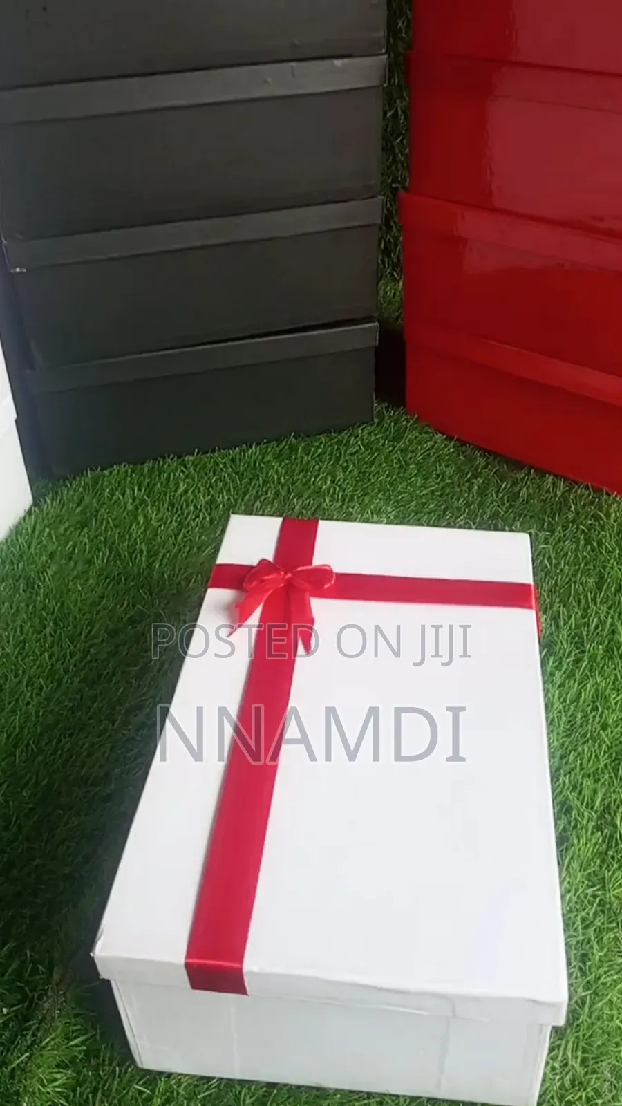 Gift Box as Shoe Box With Ribbon Design
