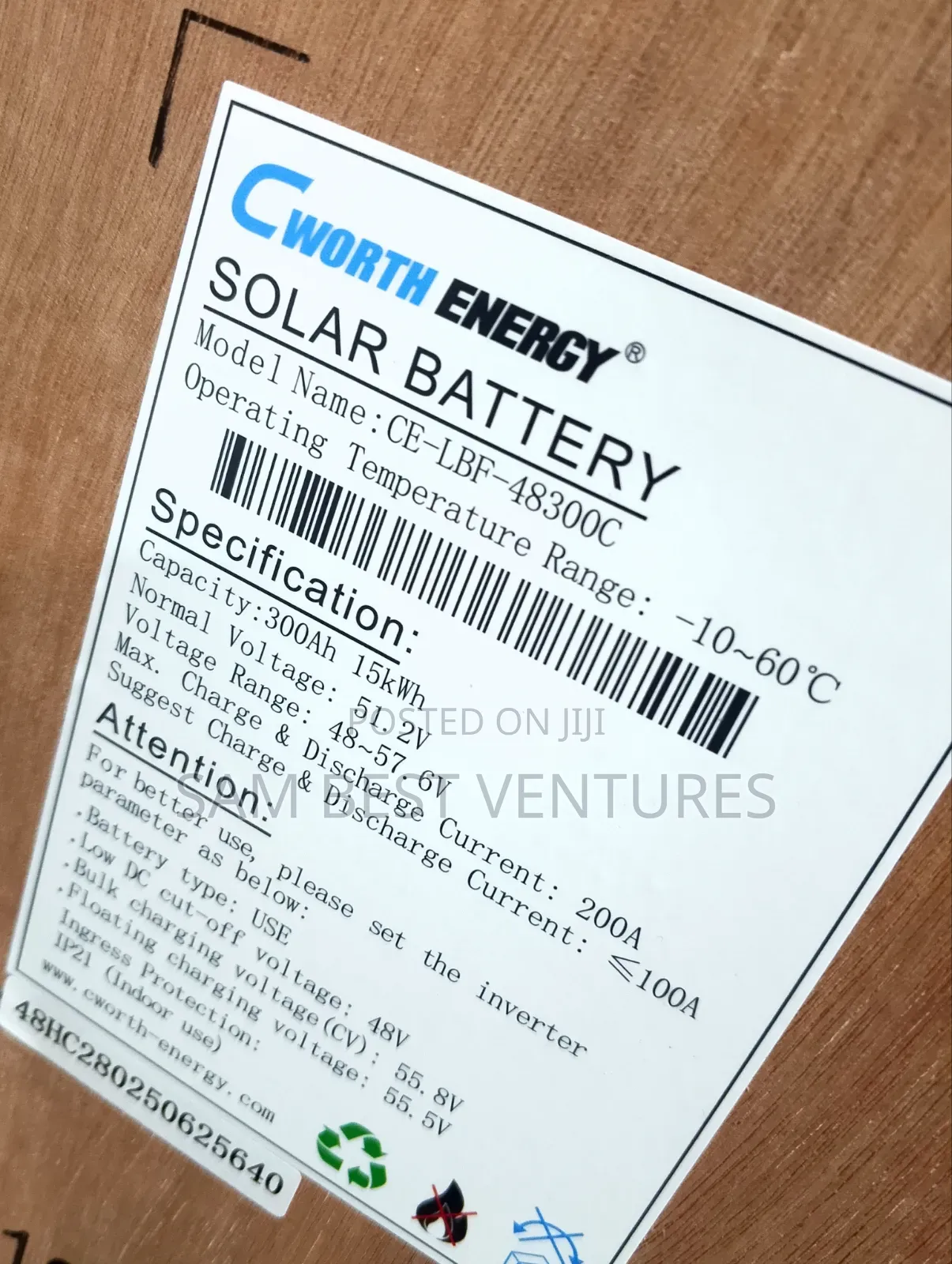 15kwh 51.2v C-Worth Energy Lithium