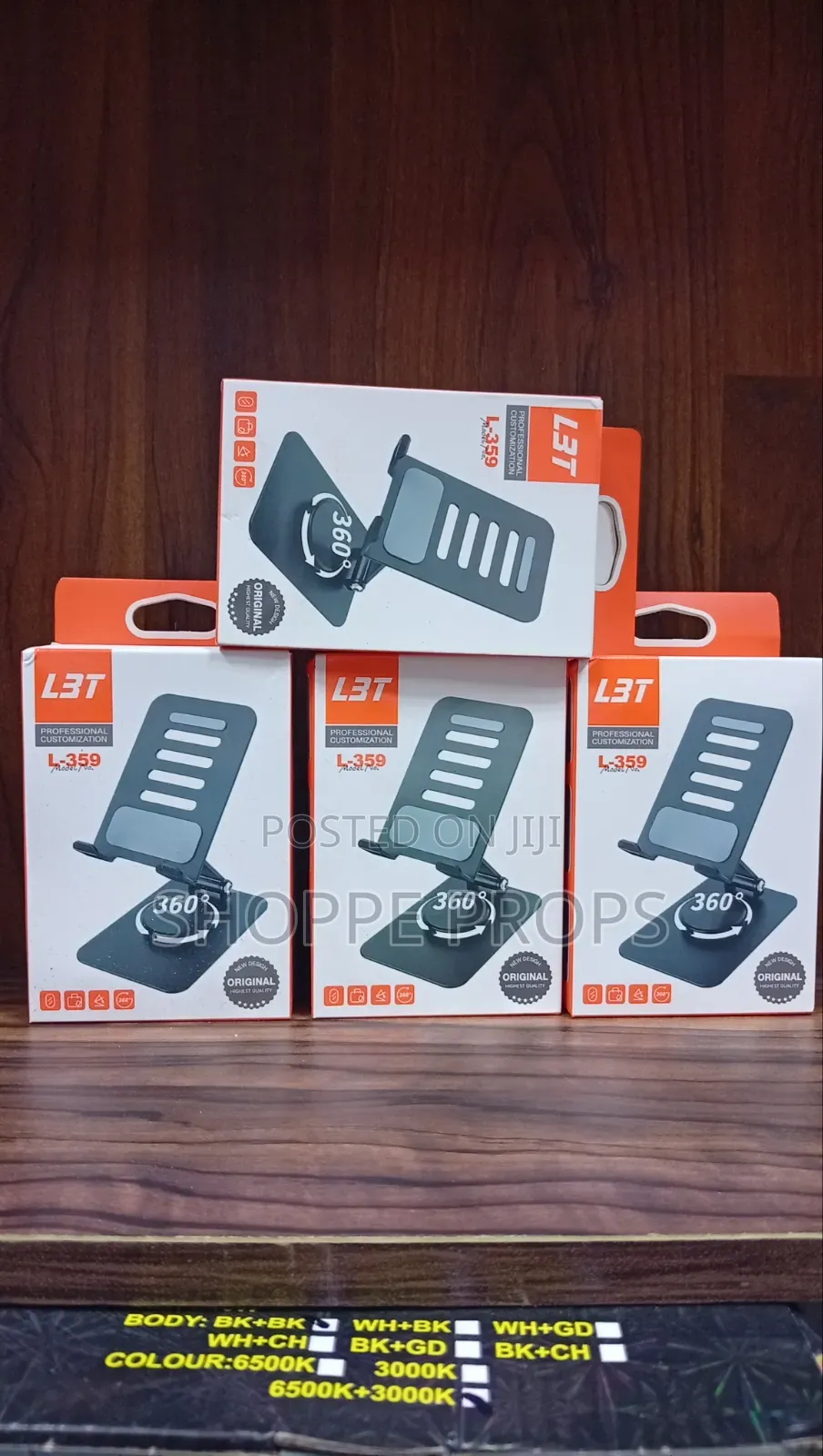 LBT L-359 360° Foldable Metal Phone Stand