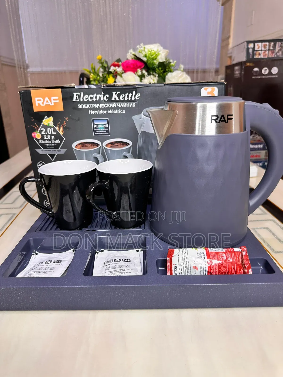 Raf Hotel Tray 2l Jug and Two Ceramic Cup and Tray