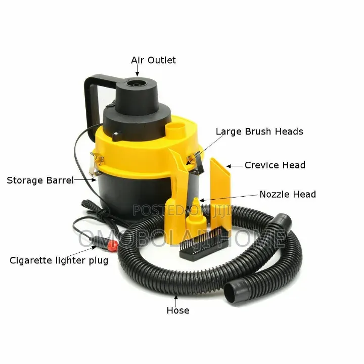 12v Car Vacuum Cleaner - Portable Wet Dry Car Hoover