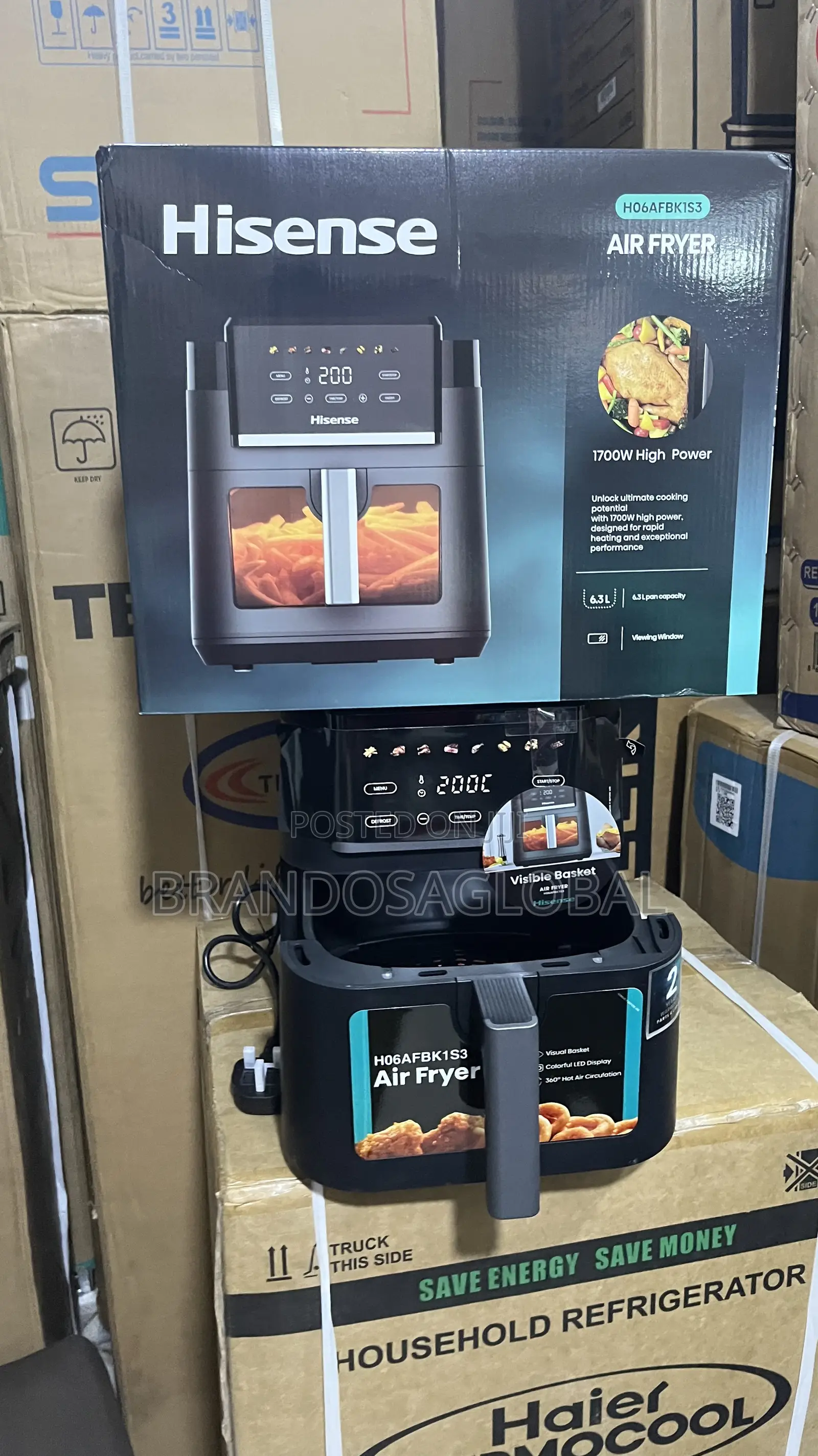 Hisense 6.3l Air Fryer H06afbk1s3 – Easy Clean Air Fryer