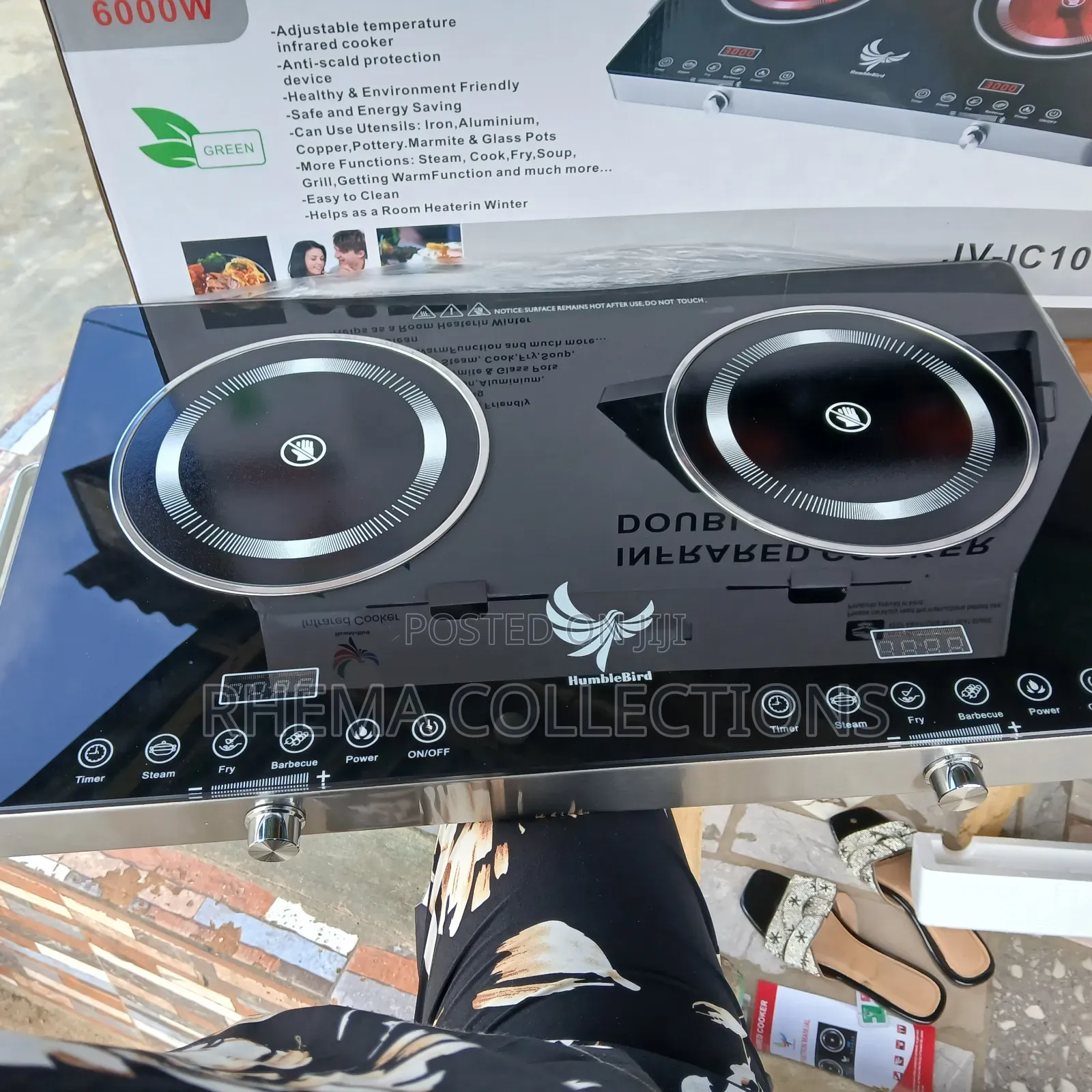 Infrared Induction Low Power Consumption Cooker Double Face Burner