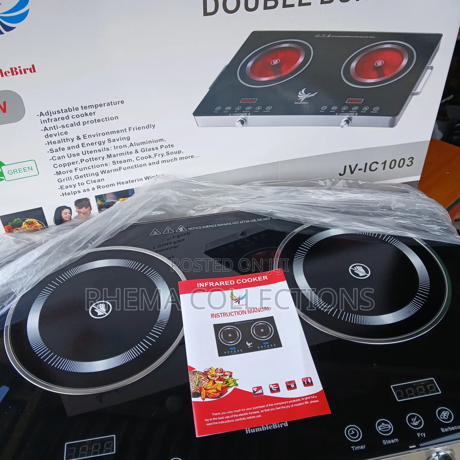 Infrared Induction Low Power Consumption Cooker Double Face Burner