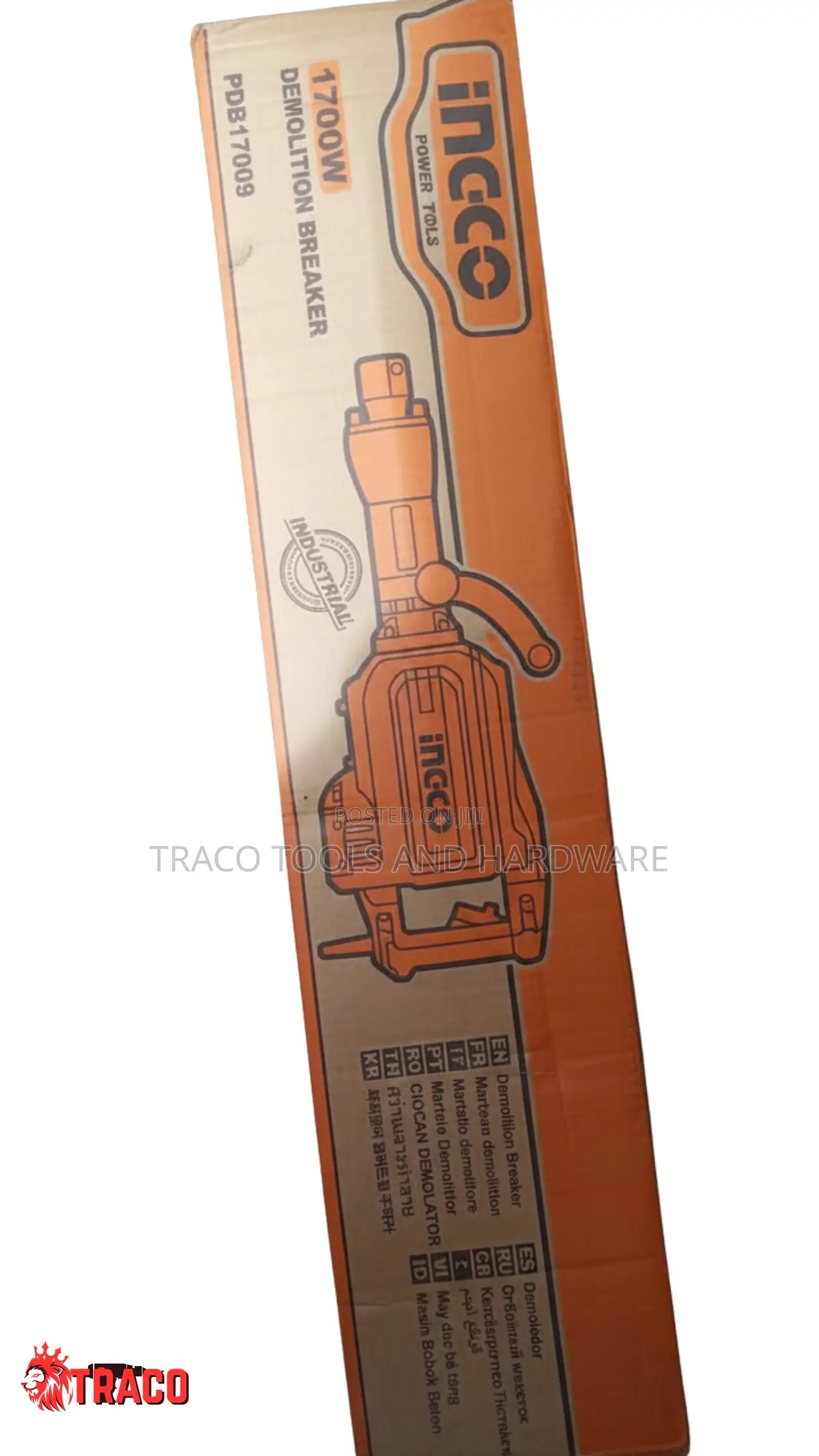 Ingco Industrial 1700w Heavy-Duty Demolition Breaker, Pdb17009.