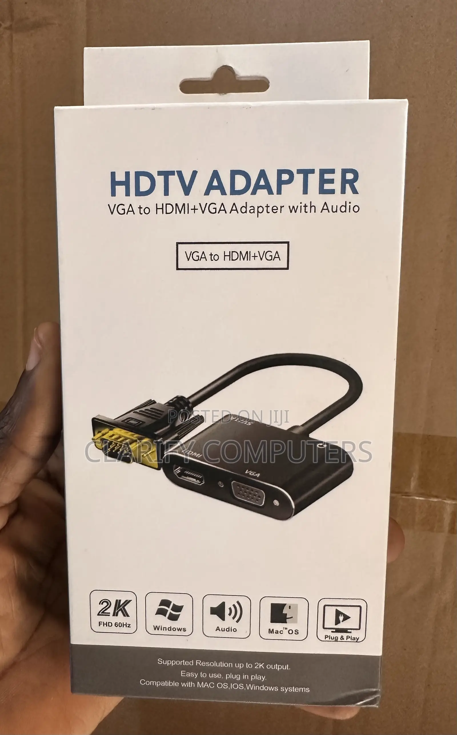 HDTV Adapter Vga to Hdmi+ Vga Adapter With Audio