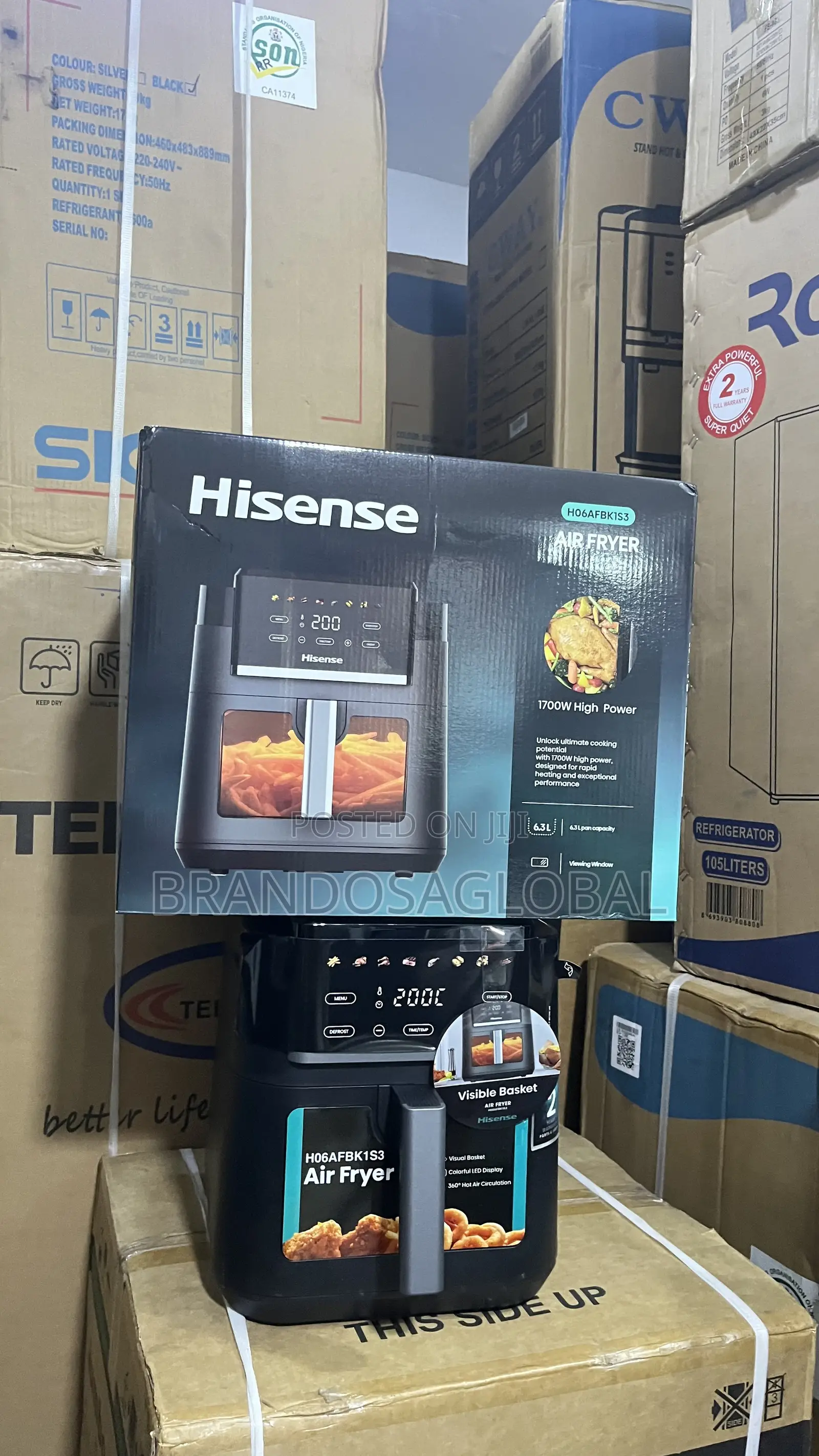 Hisense 6.3l Air Fryer H06afbk1s3 – Efficient Home Cooking Appliance