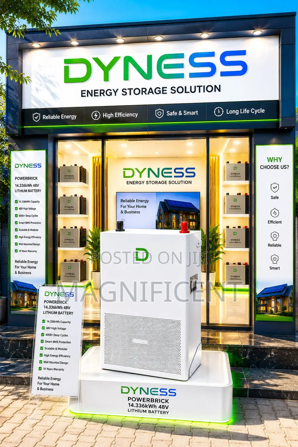 Dyness Powerbrick 14.336kwh 48v Lithium Battery – High Capacity Solar