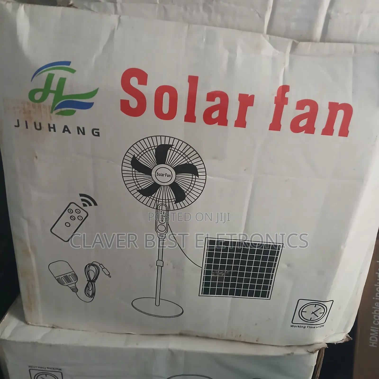 Solar Rechargeable Fan 16inches