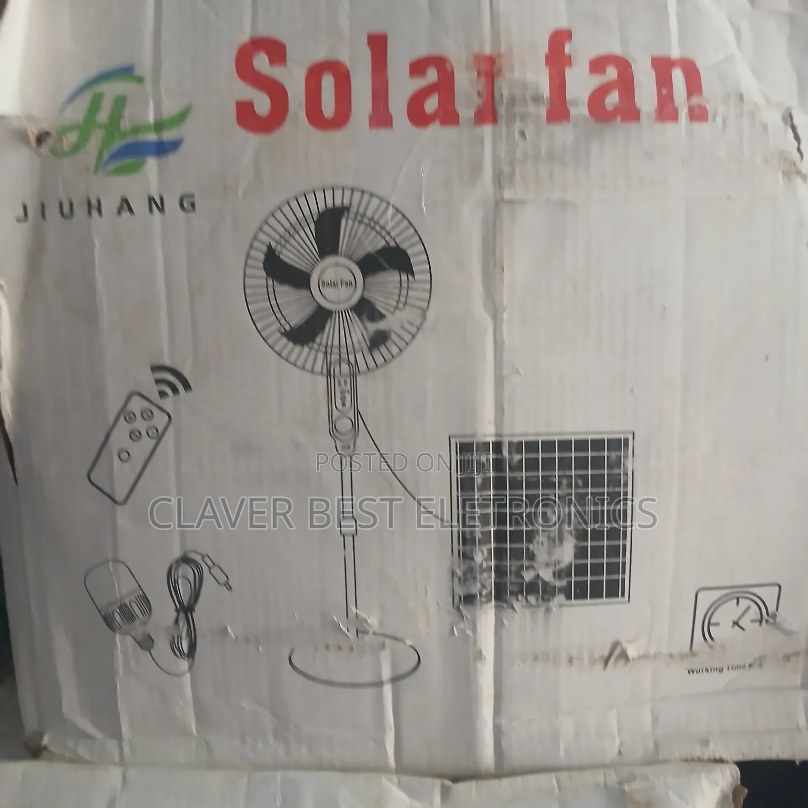 Solar Rechargeable Fan 16inches