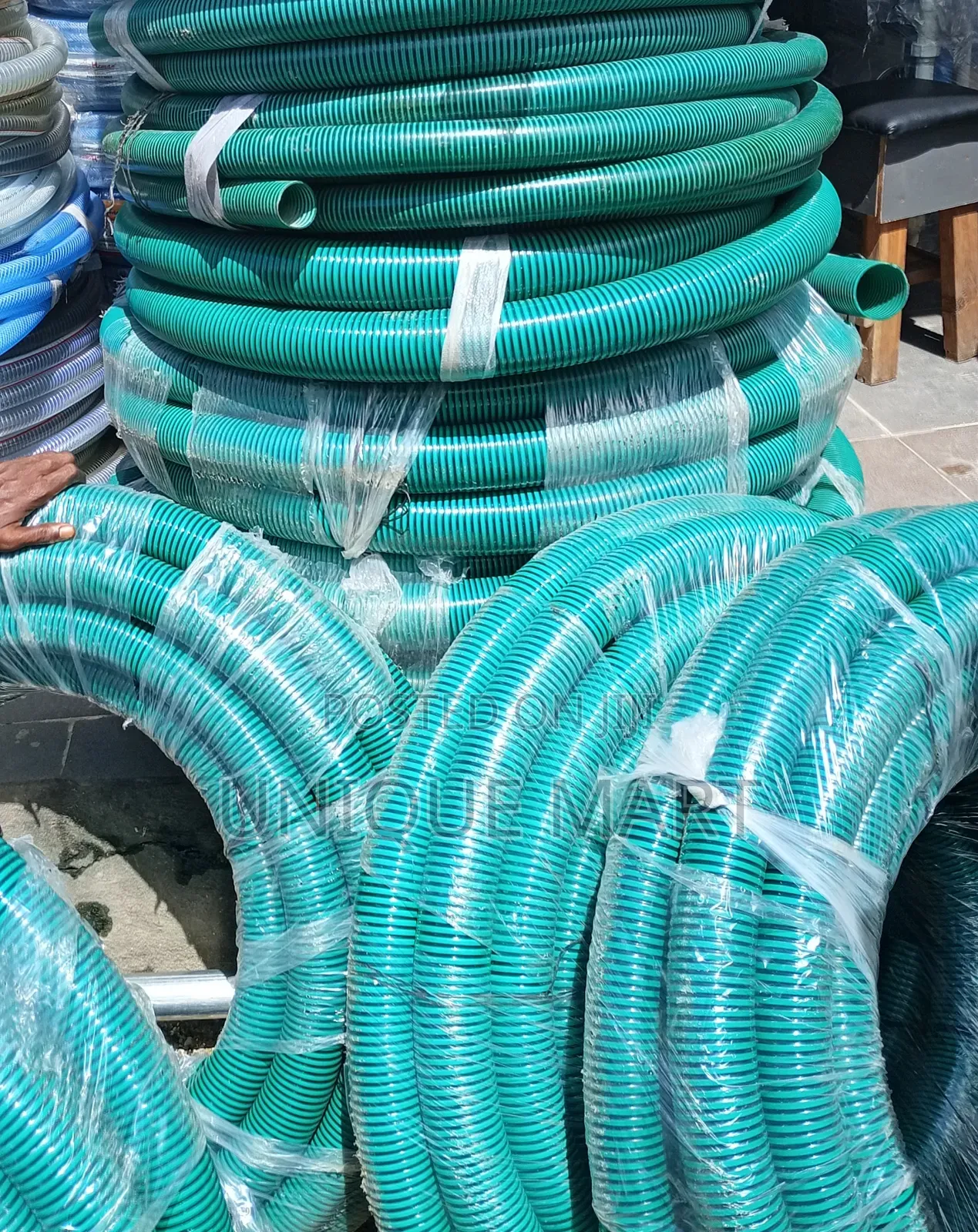2" Green Suction Water Hose. By 30 Yards in a Bundle