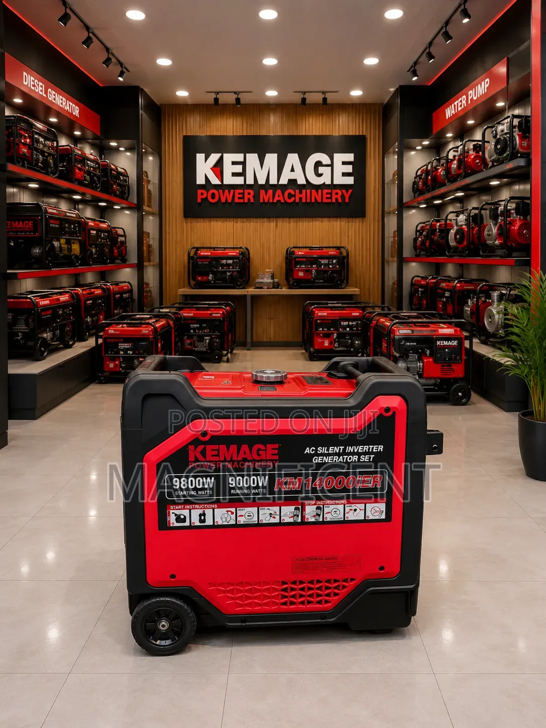 Kemage Km14000ier 9kw Silent Inverter Generator – Super Quiet Fuel E