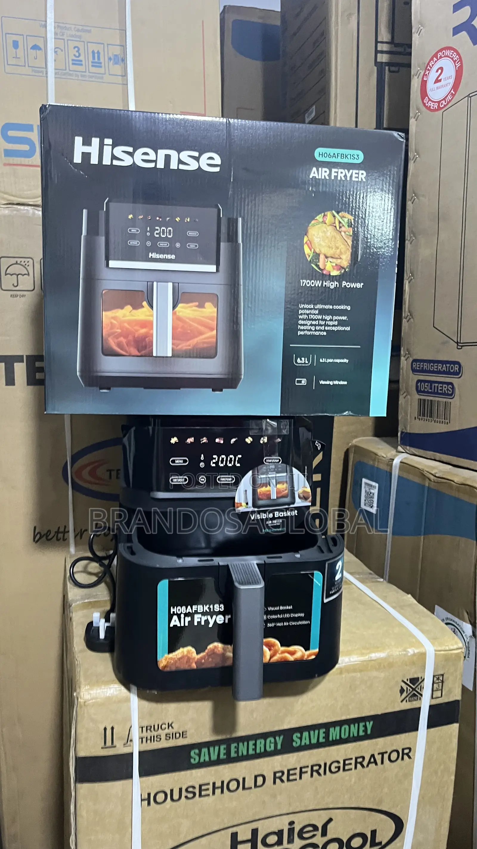 Hisense 6.3l Air Fryer H06afbk1s3 – Convenient Digital Cooker