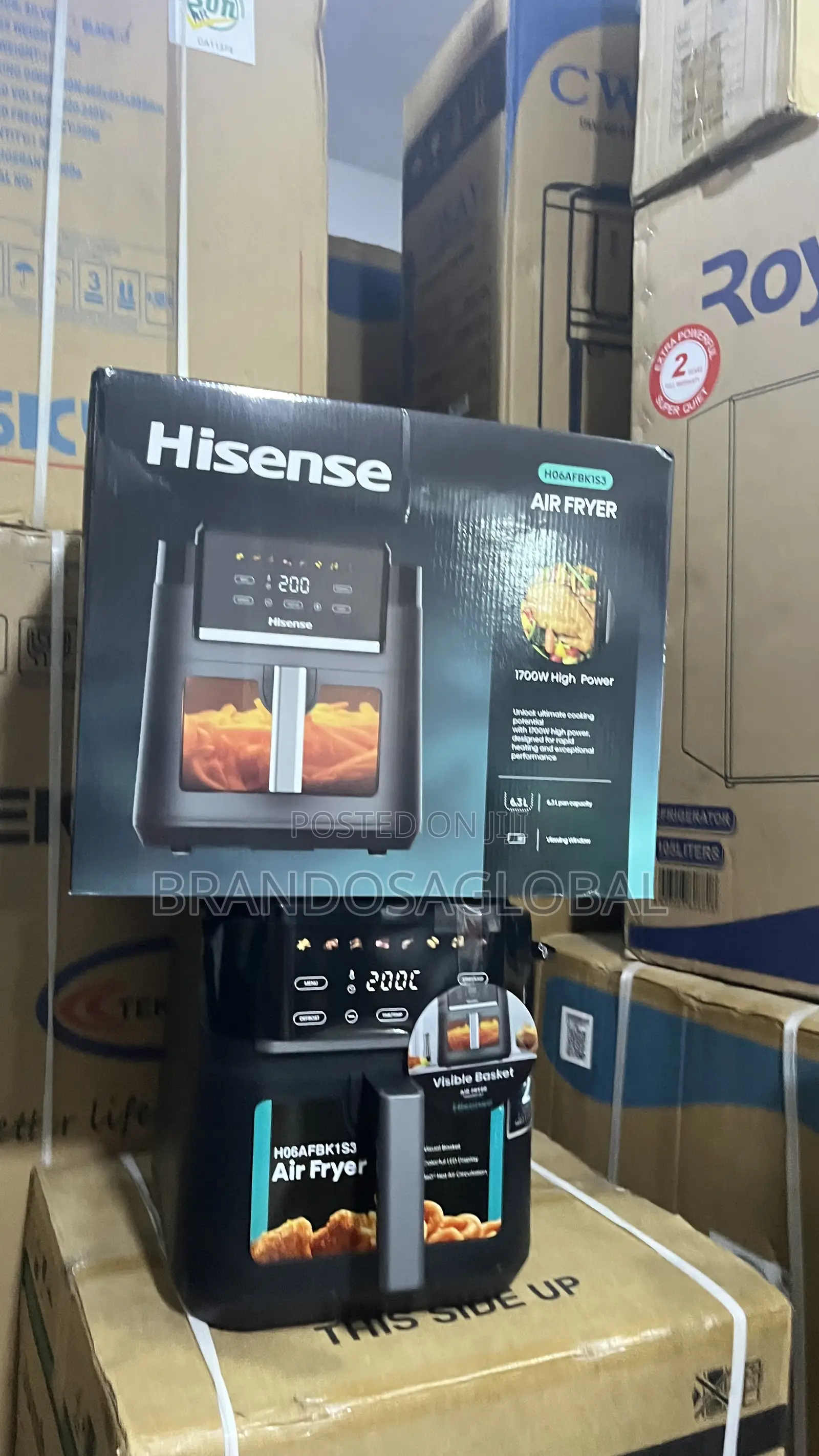 Hisense 6.3l Air Fryer H06afbk1s3 – Convenient Digital Cooker