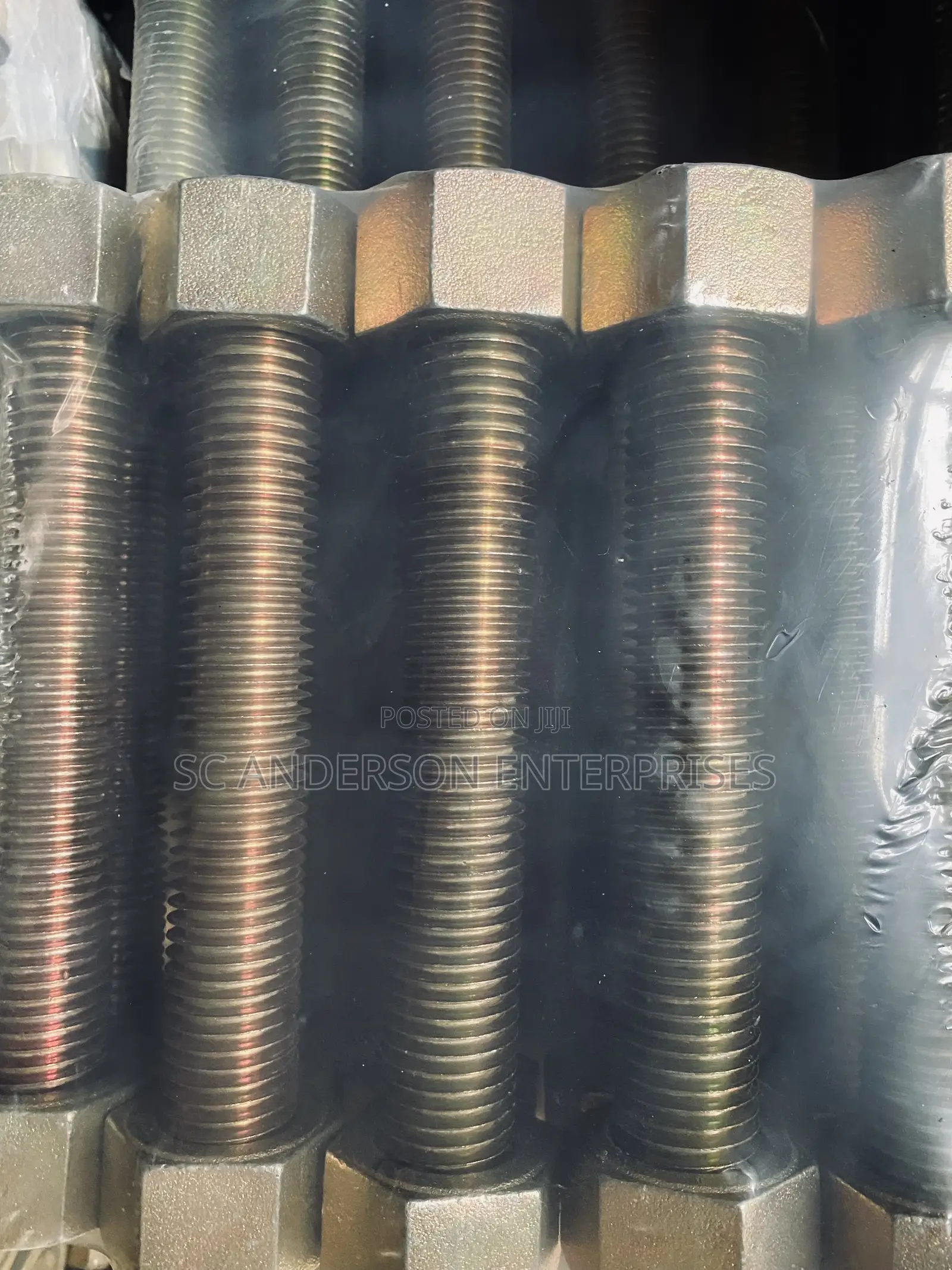 1-1/8” X 180mm Stud Bolt And Nut Cadmium Plated