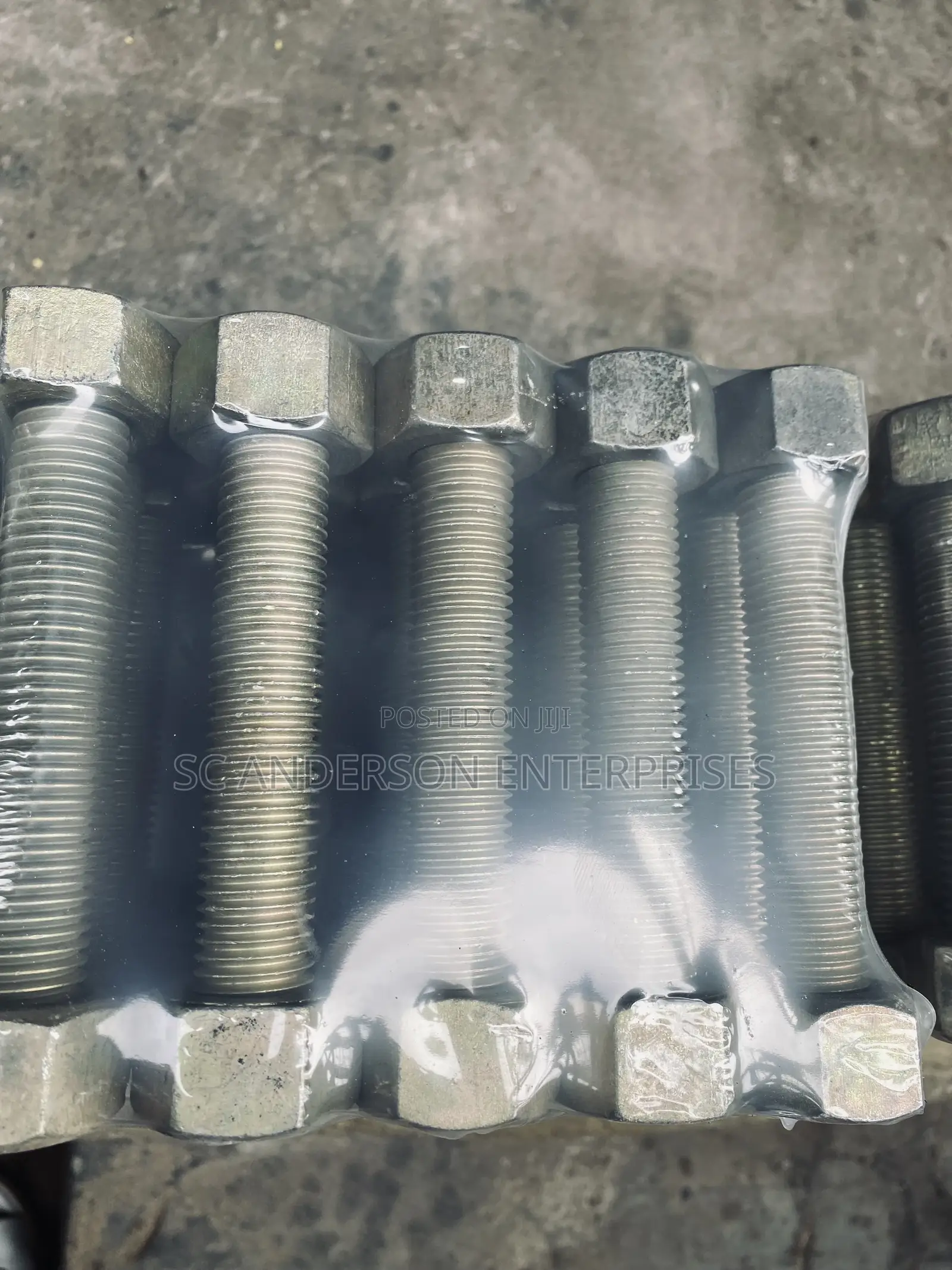 1-1/8” X 180mm Stud Bolt And Nut Cadmium Plated