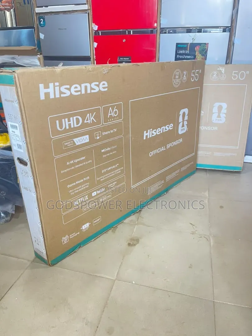 Original Hisense 55 Inches Smart Tv 2 Years Warranty With Voice Remote