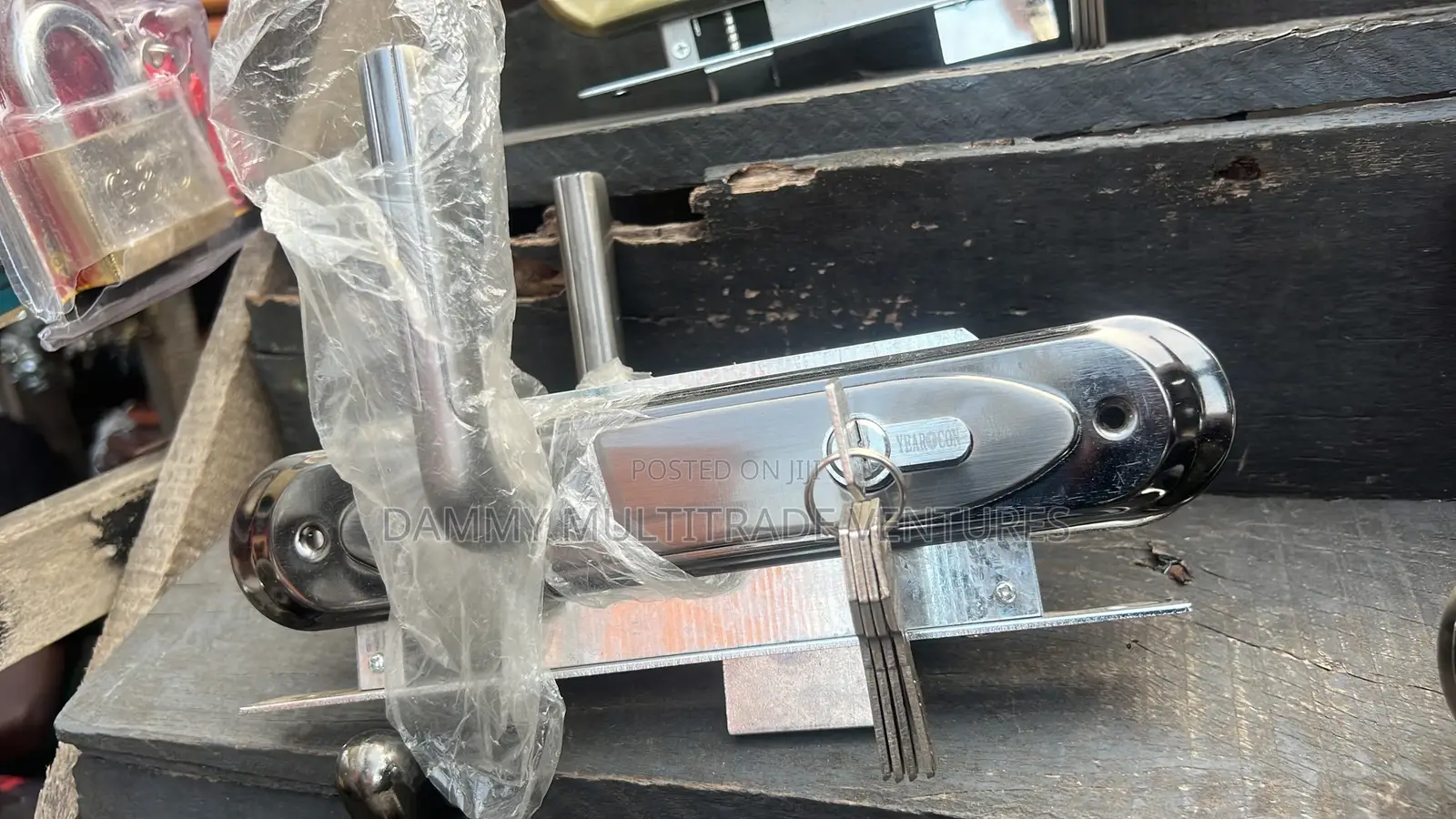 Stainless Steel Security Door Lock Set