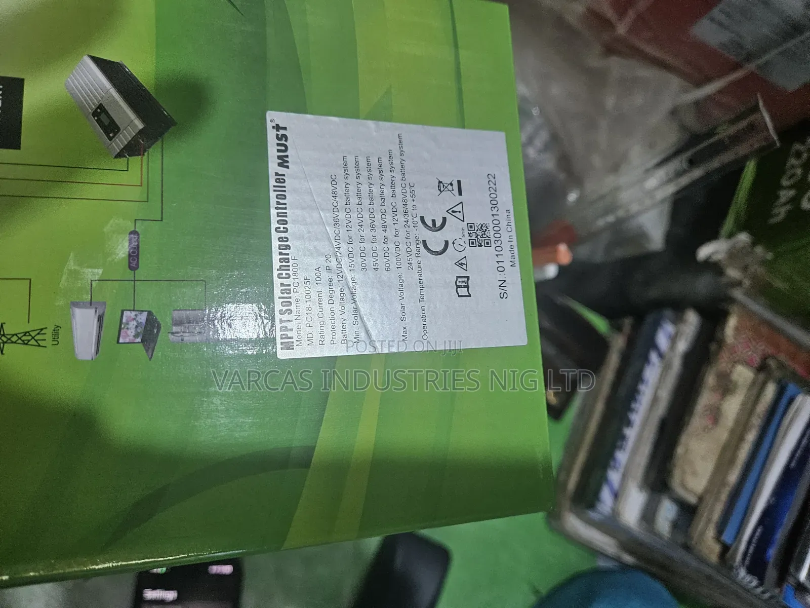 Must 245v by 100ahps MPPT Charger Controller