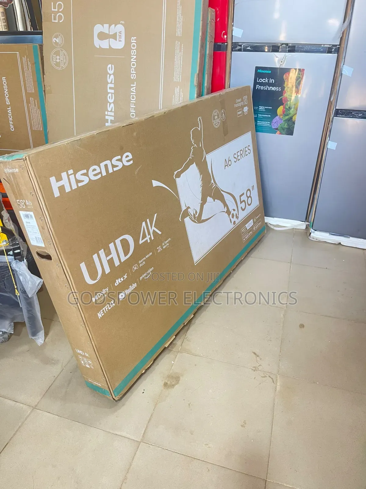 Original Hisense 58 Inches Smart TV With Wall Hanger
