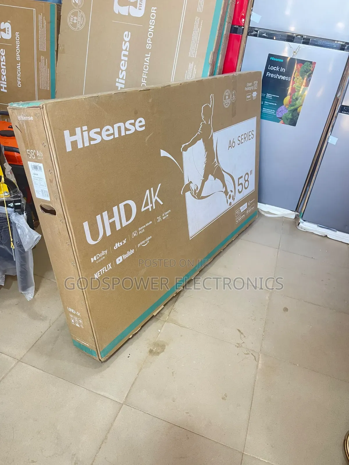 Original Hisense 58 Inches Smart TV With Wall Hanger