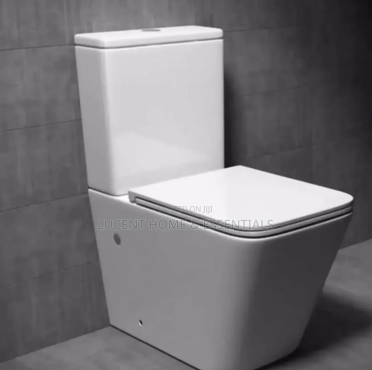 Premium Soft-close Slim Seat Executive Square Water Closet