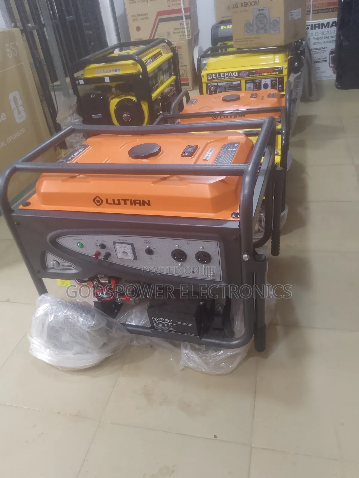 Original Lutian Copper Coil 5500w Semi Silent Generator With Remote