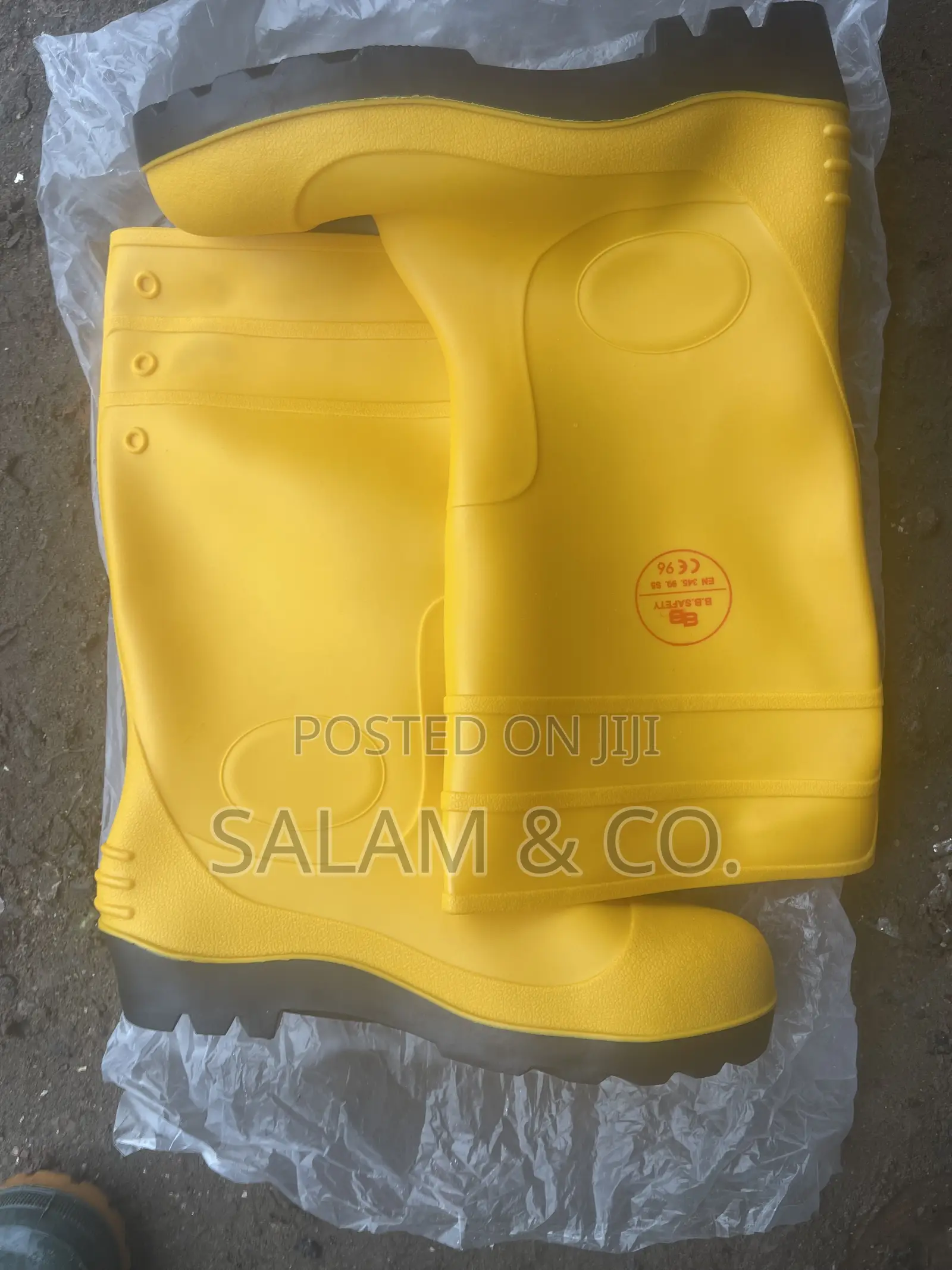 Heavy-duty Safety Rain Boots With Steel Toe – Waterproof Work Rainboot