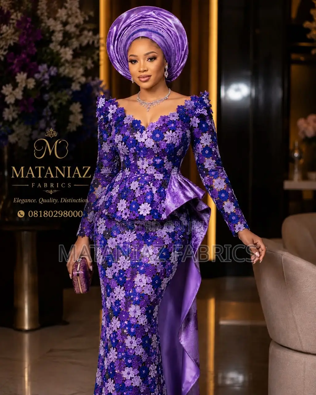 Cord Lace Fabric | (Elegantfor Asoebi Occasion Wear