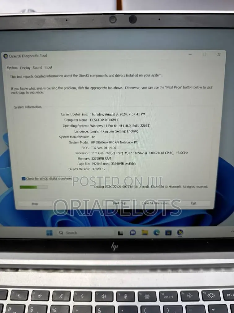 Laptop HP EliteBook 840 G8 16GB Intel Core i7 SSD 512GB